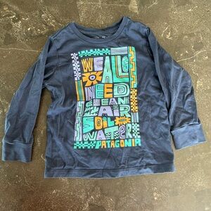 Patagonia long sleeve shirt size 2T